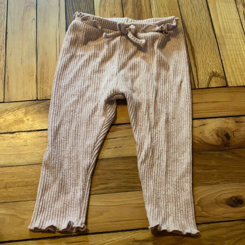 Zara Pink Ruffle Leggings